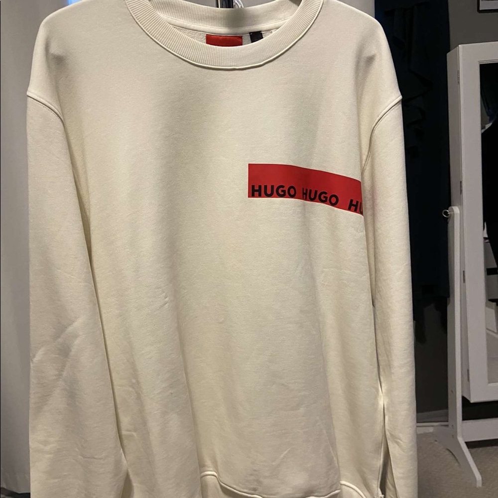 Hugo Boss Men’s White Crewneck